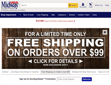 Tablet Screenshot of midwayusa.com